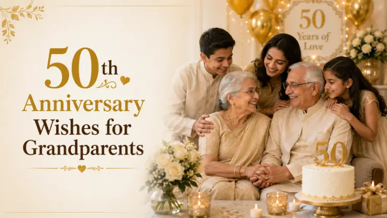 50th Anniversary Wishes for Grandparents