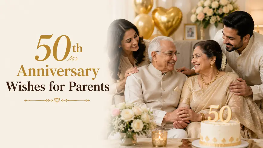 50th Anniversary Wishes for Parents