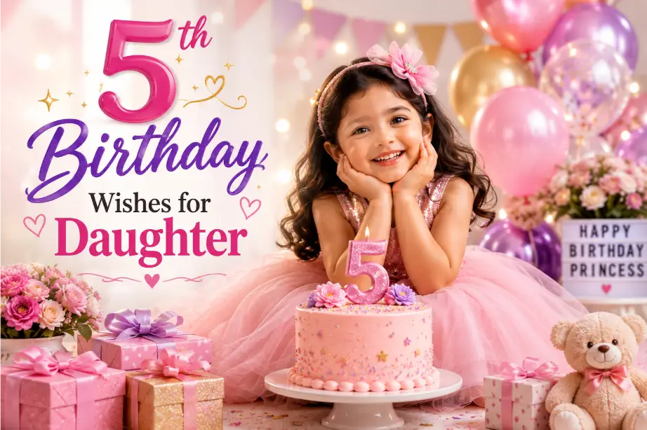 5th Birthday Wishes for Daughter