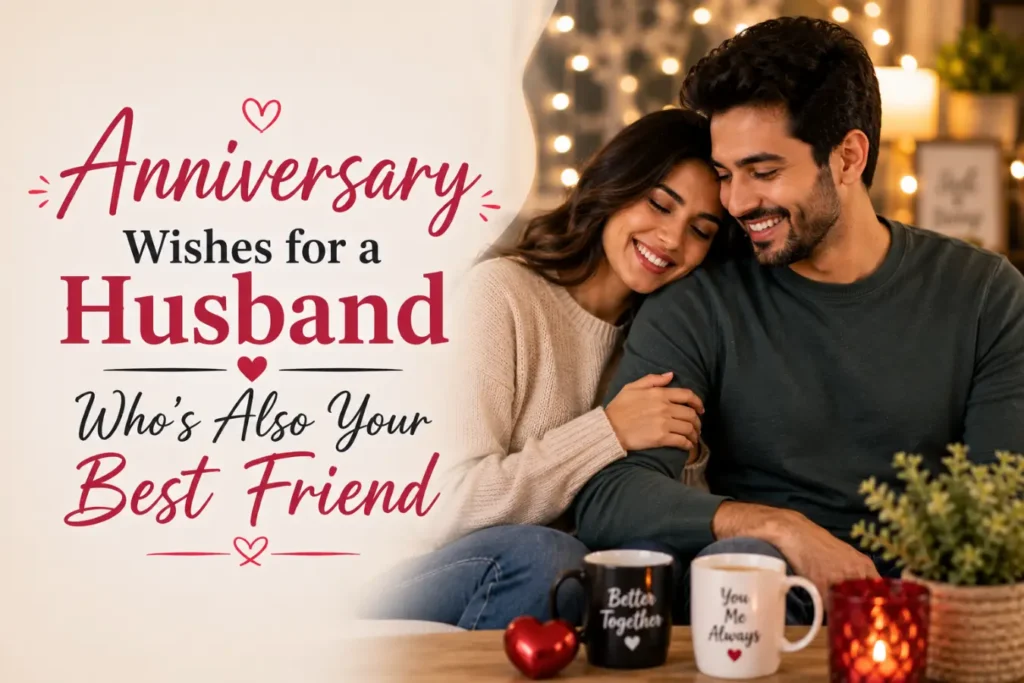 Anniversary Wishes for a Husband Who's Also Your Best Friend