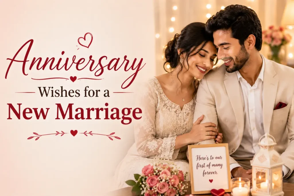 Anniversary Wishes for a New Marriage