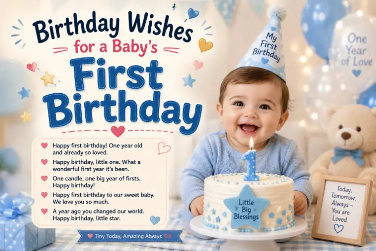 Birthday Wishes for a Baby's First Birthday