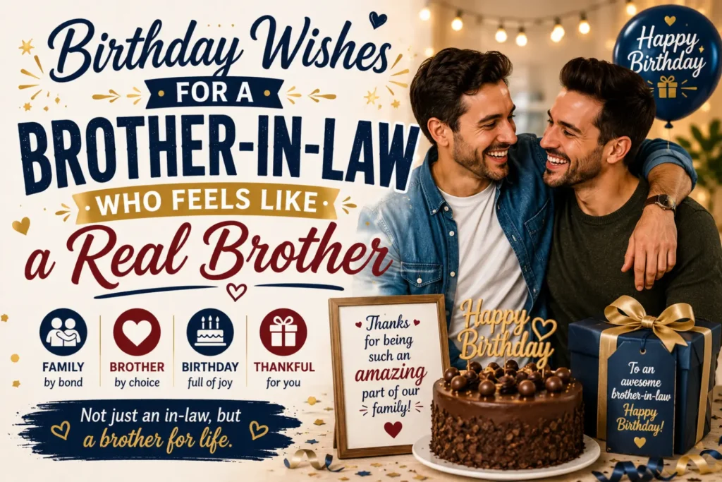 Birthday Wishes for a Brother-in-Law Who Feels Like a Real Brother