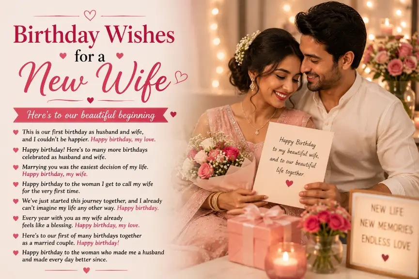 Birthday Wishes for a New Wife