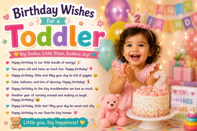 Birthday Wishes for a Toddler