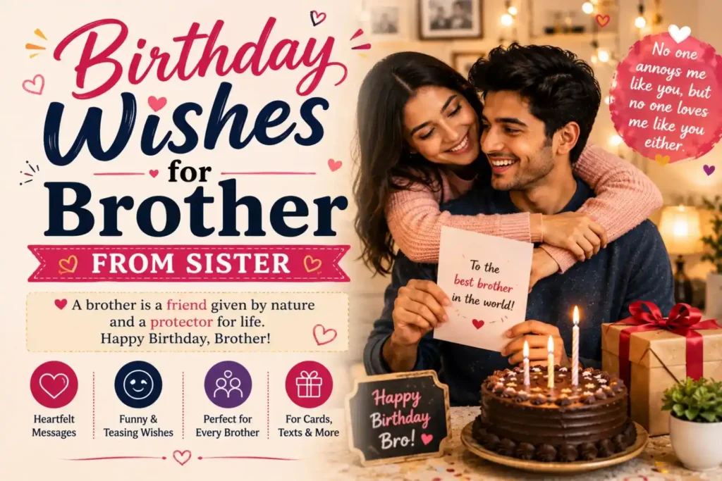 Birthday Wishes for Brother from Sister