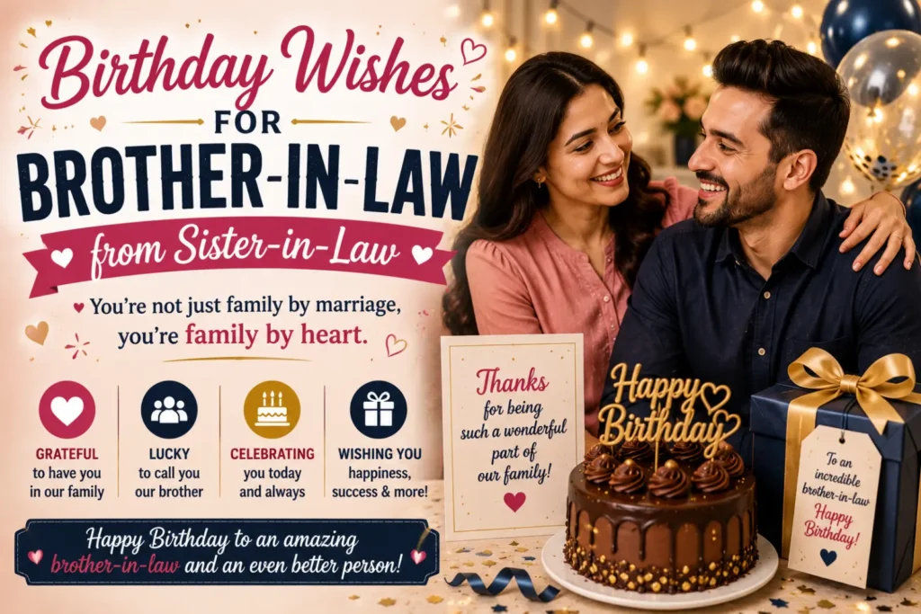 Birthday Wishes for Brother-in-Law from Sister-in-Law