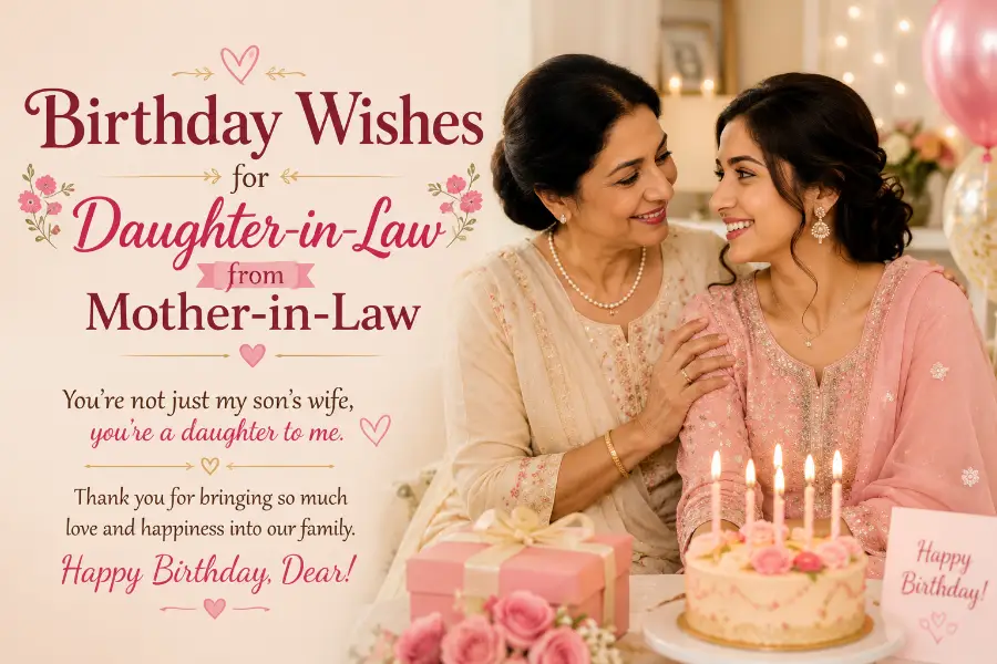 Birthday Wishes for Daughter-in-Law from Mother-in-Law