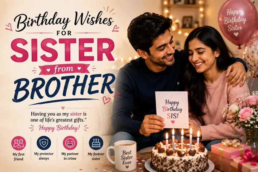Birthday Wishes for Sister from Brother