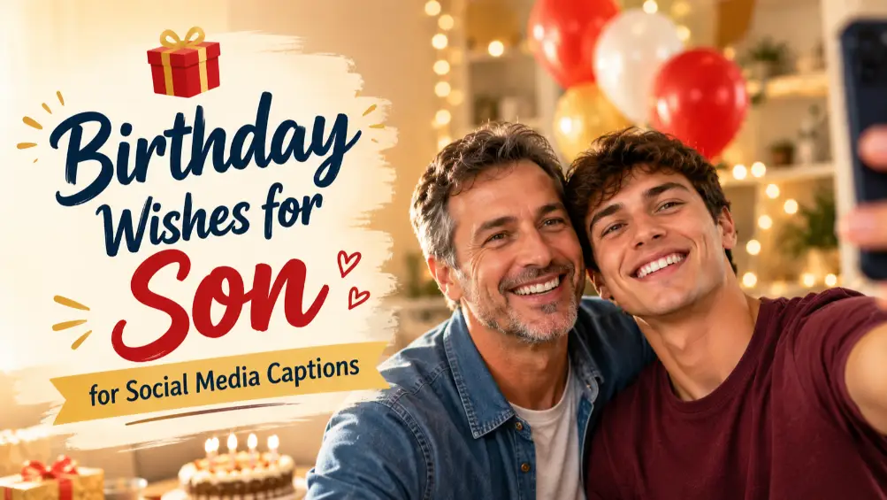 Birthday Wishes for Son for Social Media Captions