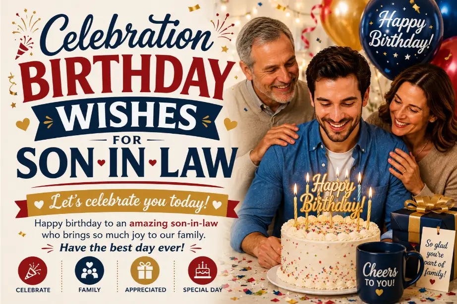Celebration Birthday Wishes for Son-in-Law