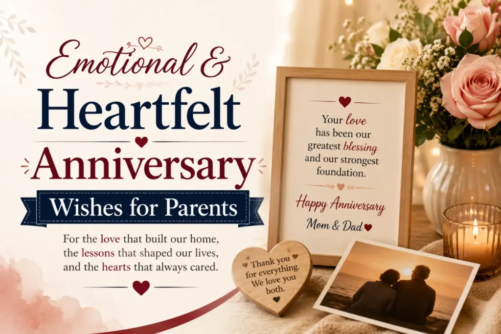 Emotional & Heartfelt Anniversary Wishes for Parents