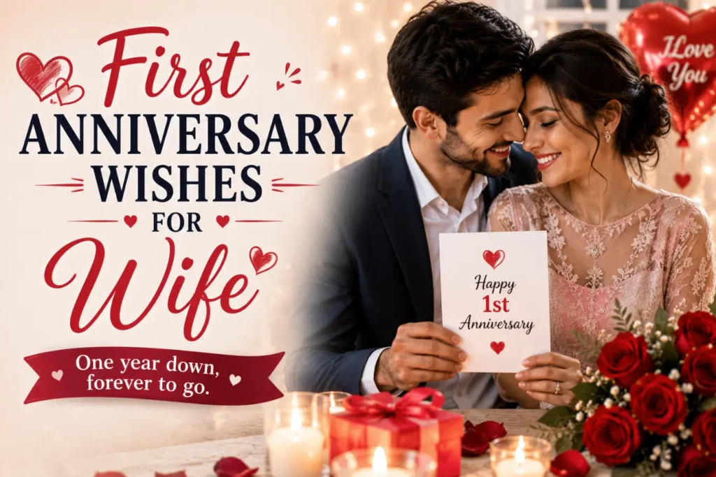 First Anniversary Wishes for Wife