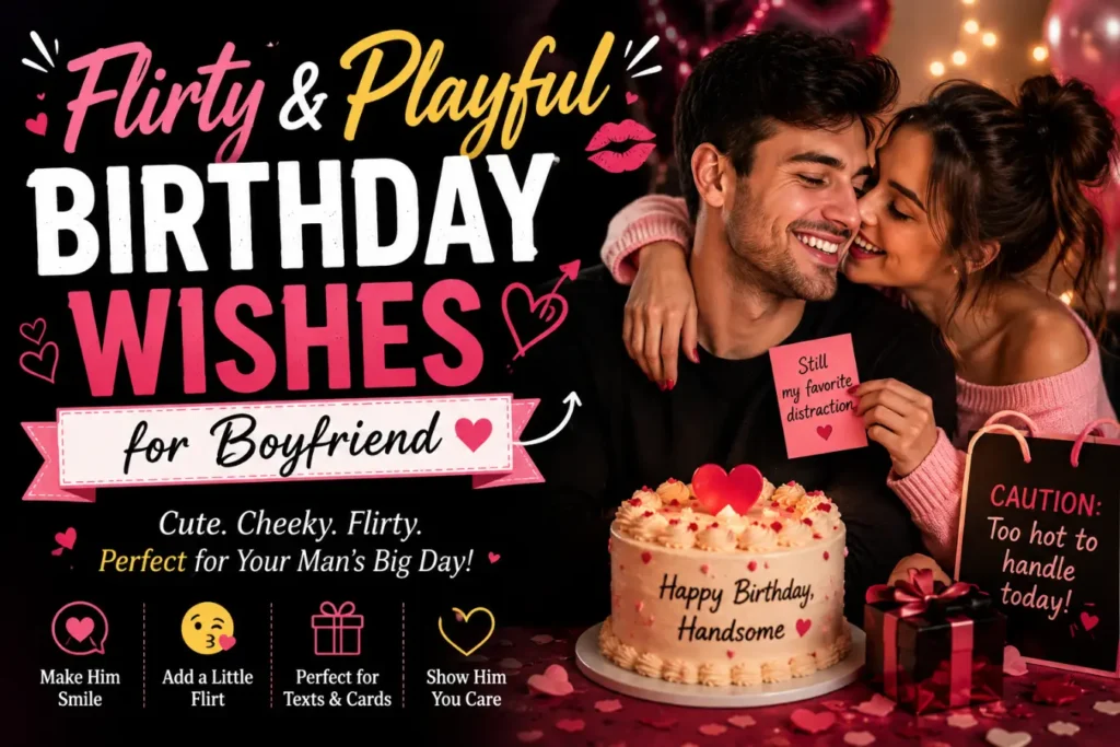 Flirty & Playful Birthday Wishes for Boyfriend
