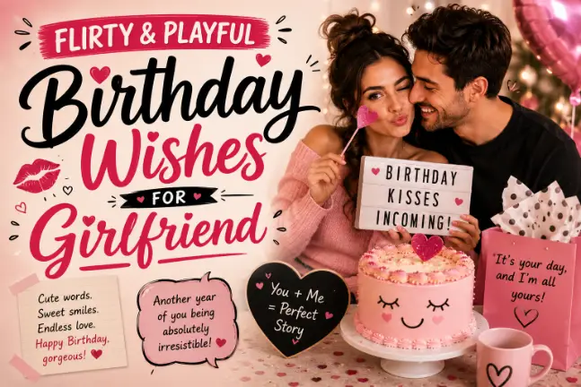 Flirty & Playful Birthday Wishes for Girlfriend