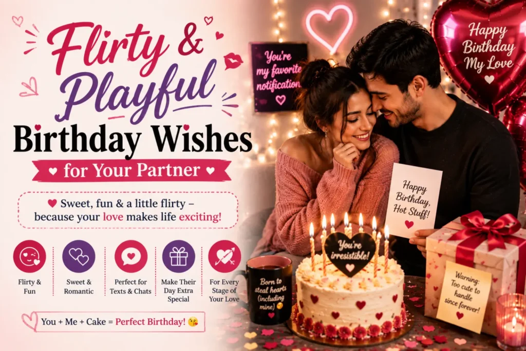 Flirty & Playful Birthday Wishes for Your Partner