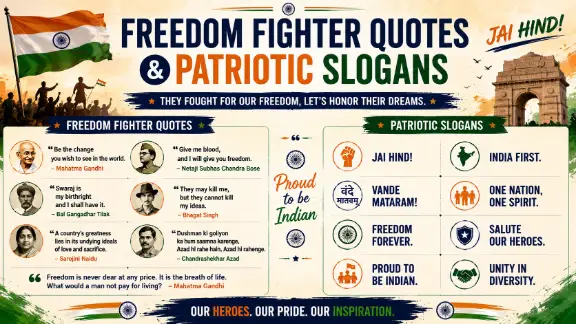 Freedom Fighter Quotes & Patriotic Slogans
