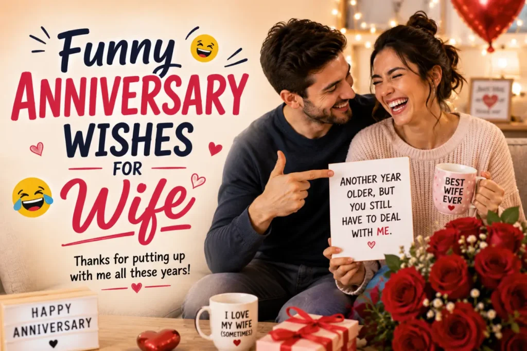 Funny Anniversary Wishes for Wife
