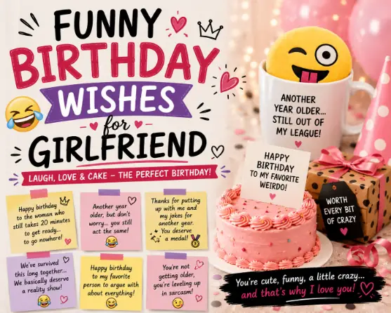 Funny Birthday Wishes for Girlfriend