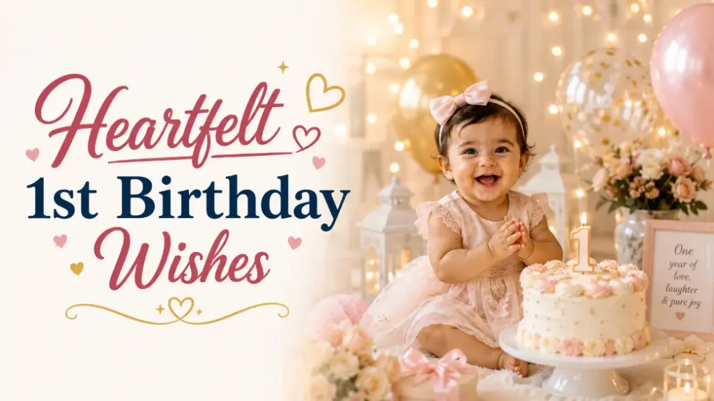 Heartfelt 1st Birthday Wishes