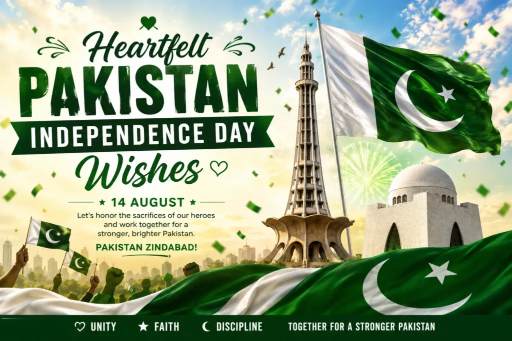 Heartfelt Pakistan Independence Day Wishes