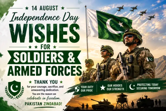 Independence Day Wishes for Soldiers & Armed Forces