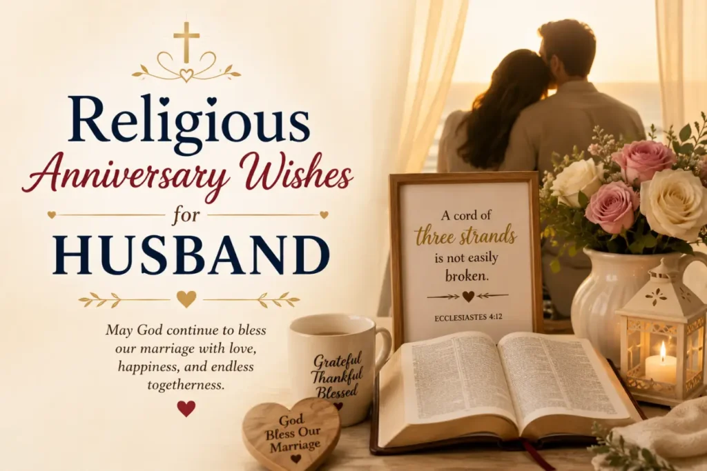 Religious Anniversary Wishes for Husband