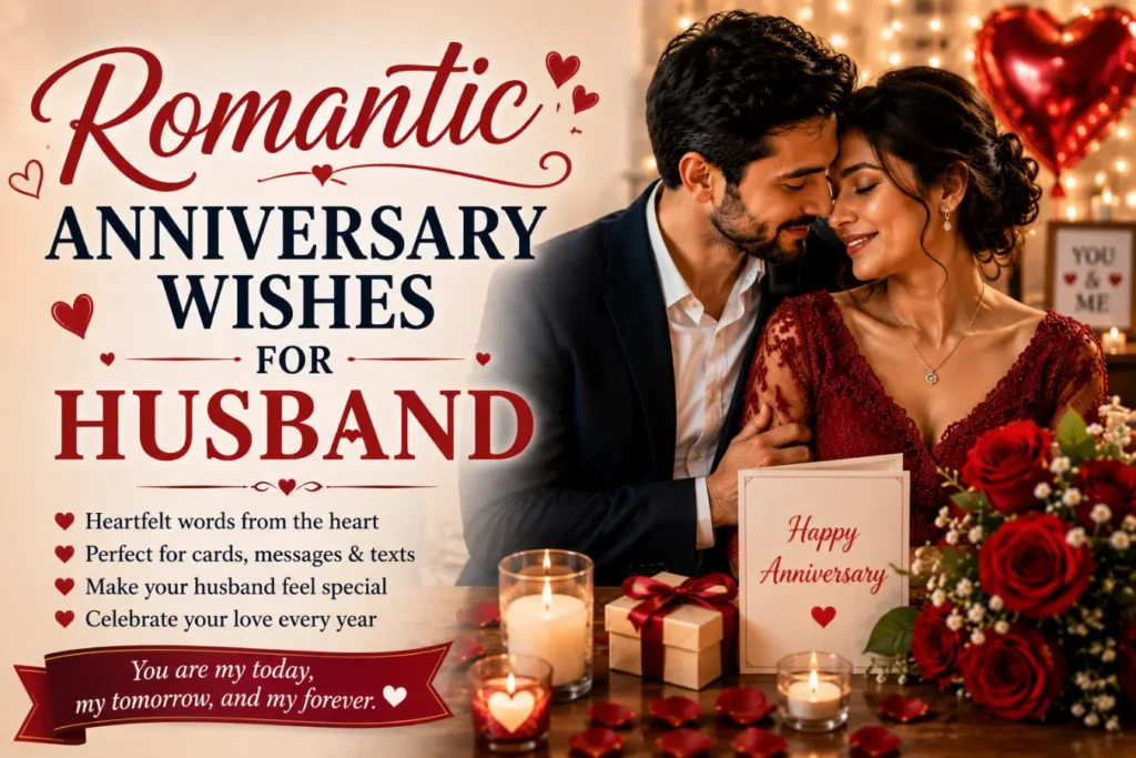 Romantic Anniversary Wishes for Husband