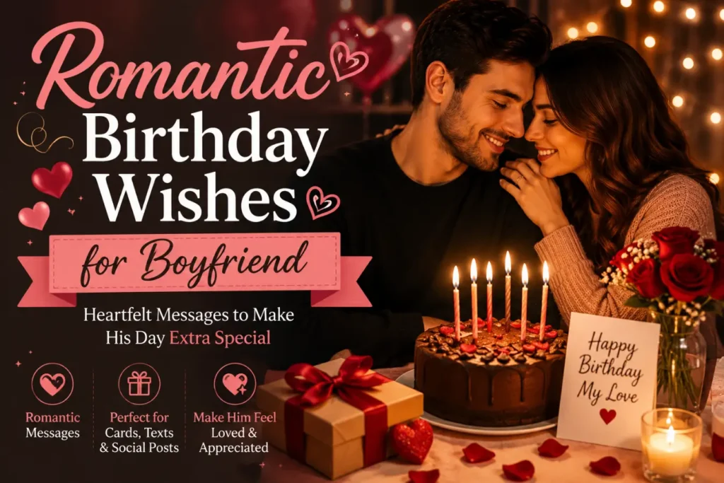 Romantic Birthday Wishes for Boyfriend