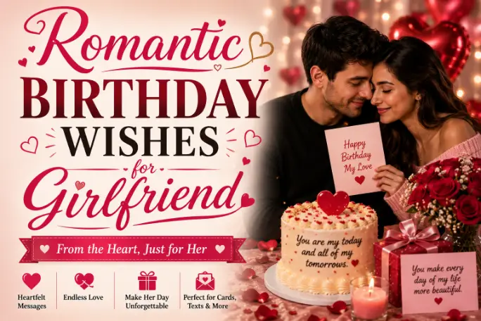 Romantic Birthday Wishes for Girlfriend