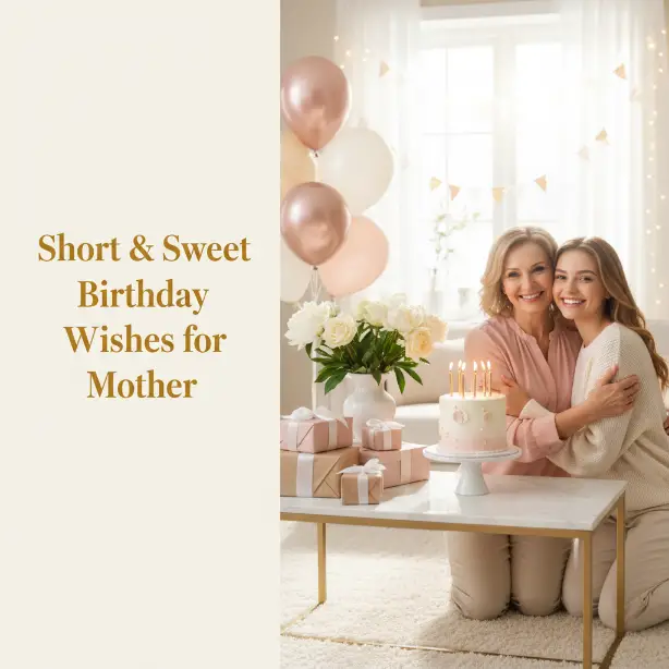 Short & Sweet Birthday Wishes for Mother