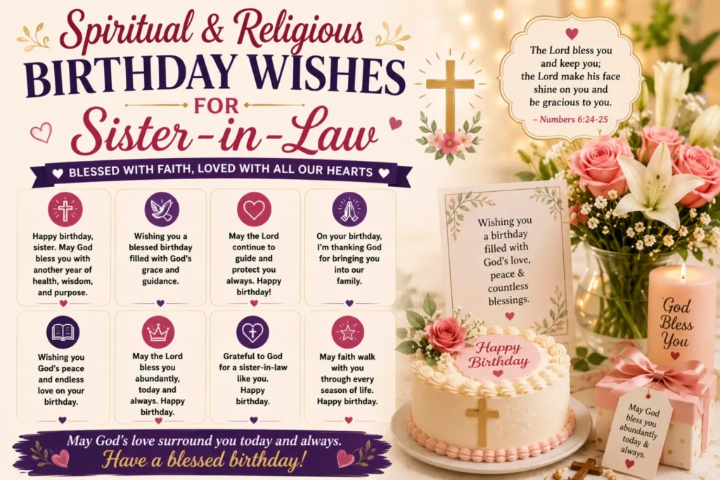 Spiritual & Religious Birthday Wishes for Sister-in-Law