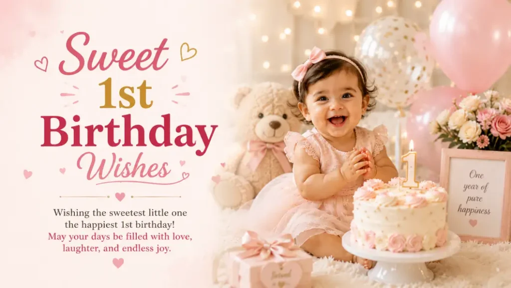 Sweet 1st Birthday Wishes