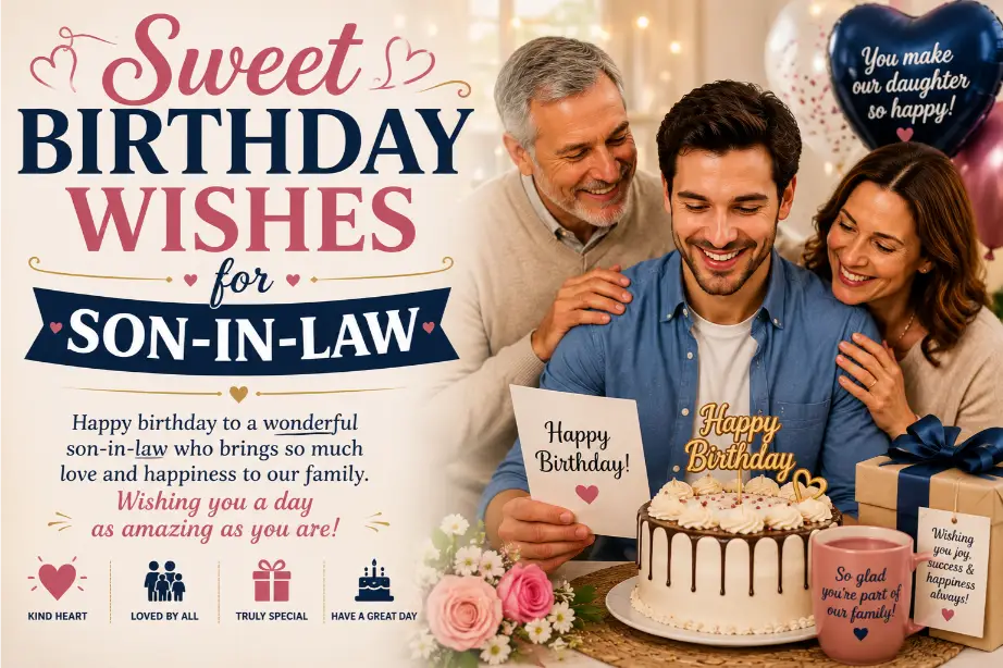Sweet Birthday Wishes for Son-in-Law