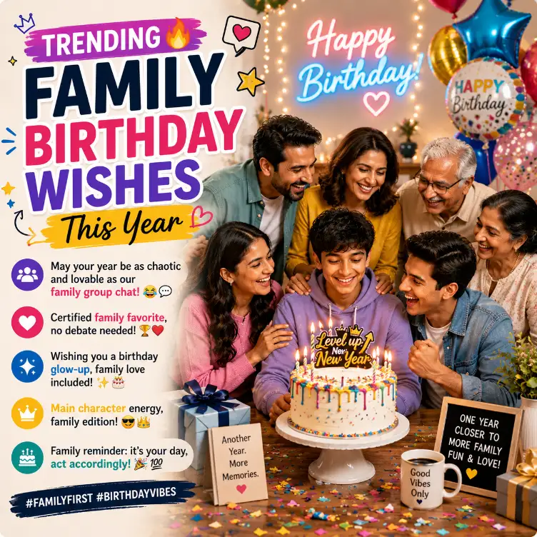 Trending Family Birthday Wishes This Year