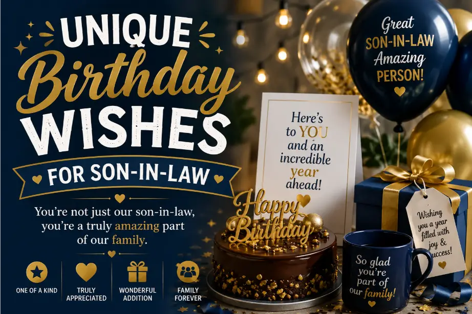 Unique Birthday Wishes for Son-in-Law