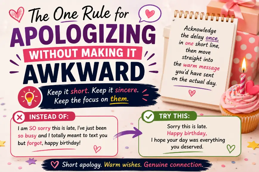 Apologizing Without Making It Awkward
