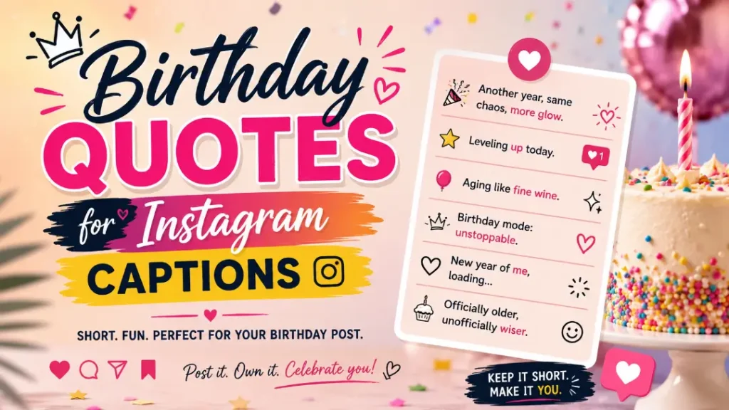 Birthday Quotes for Instagram Captions