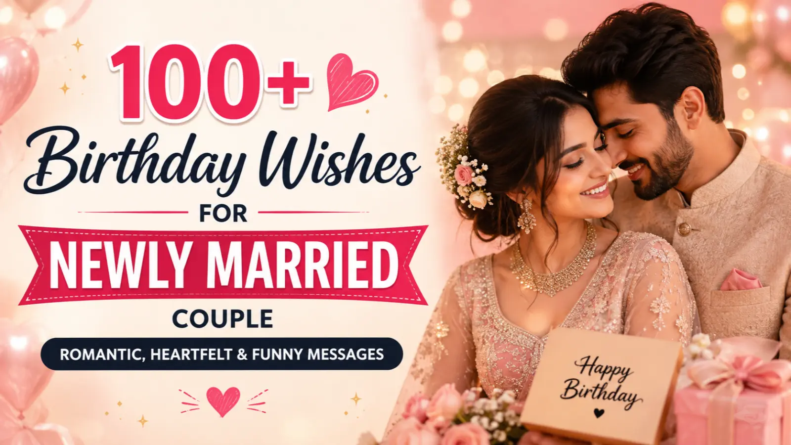 Birthday Wishes for Newly Married Couple