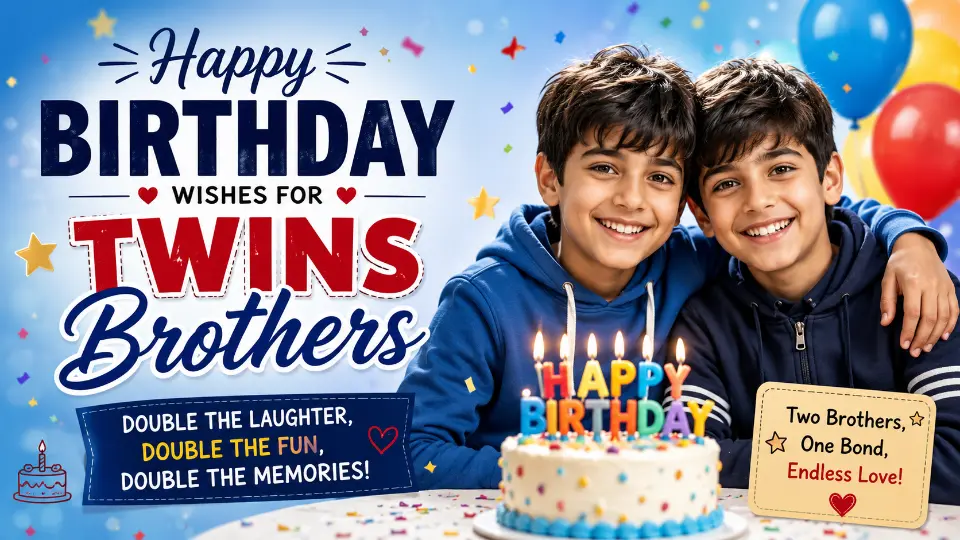 Birthday Wishes for Twins Brothers