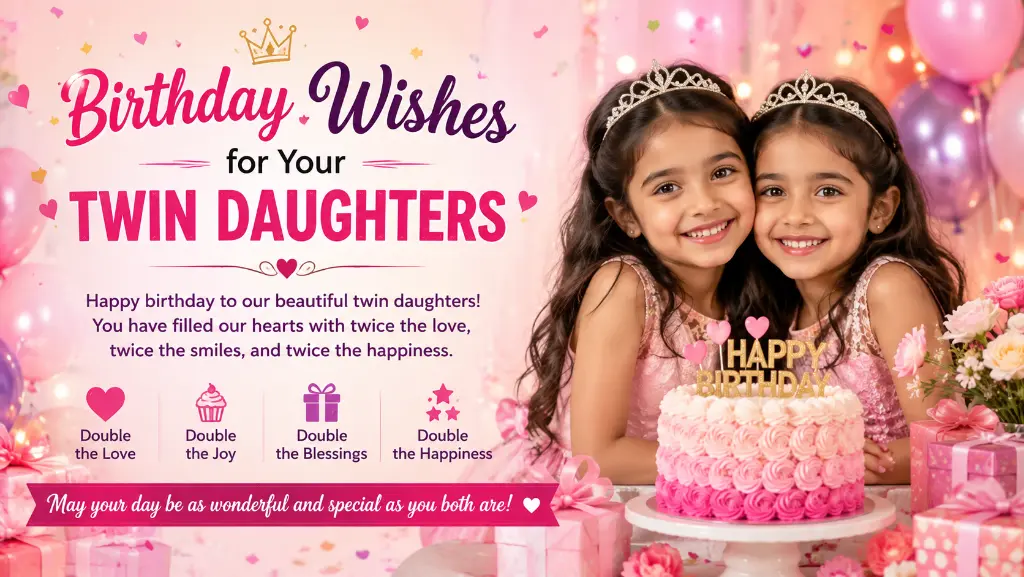 Birthday Wishes for Your Twin Daughters