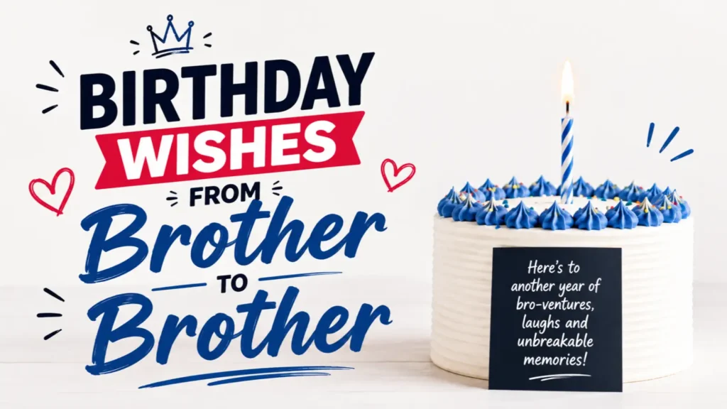 Birthday Wishes from Brother to Brother