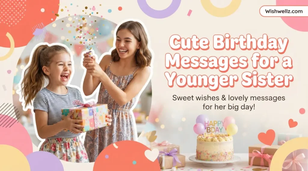 Cute Birthday Messages for a Younger Sister
