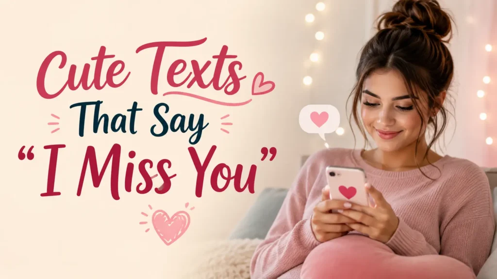 Cute Texts That Say “I Miss You”