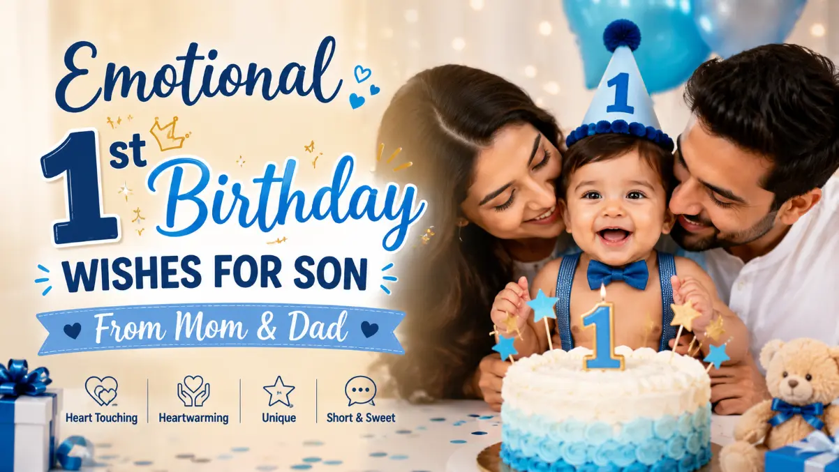 Emotional 1st Birthday Wishes for Son