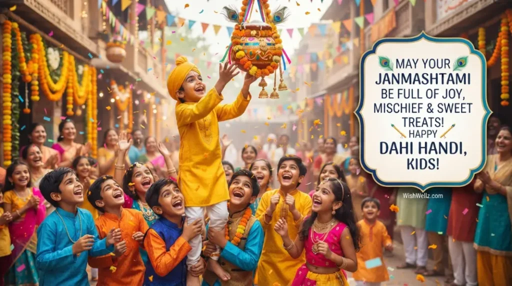 Fun Wishes for Kids and Dahi Handi Celebrations