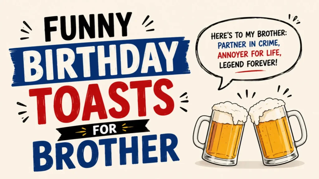 Funny Birthday Toasts for Brother