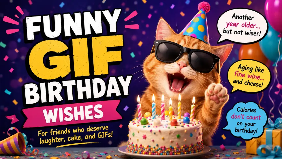 Funny GIF Birthday Wishes