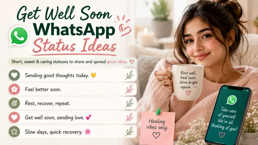 Get Well Soon WhatsApp Status Ideas