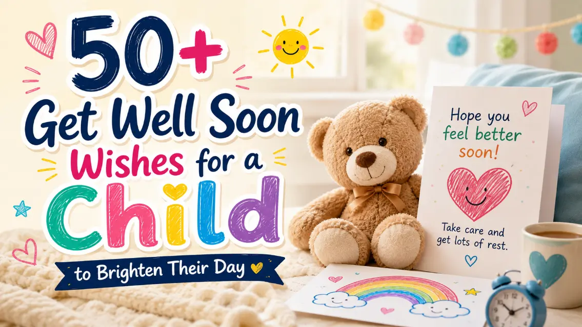 get well soon wishes for a child